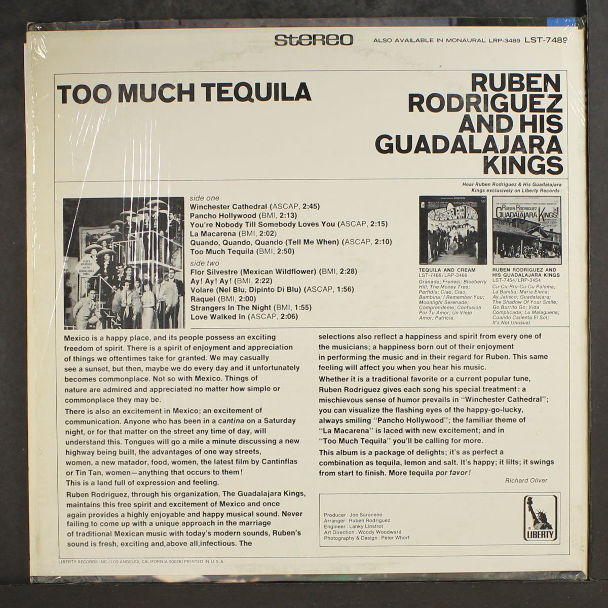too much tequila by RUBEN RODRIGUEZ & GUADALAJARA KINGS