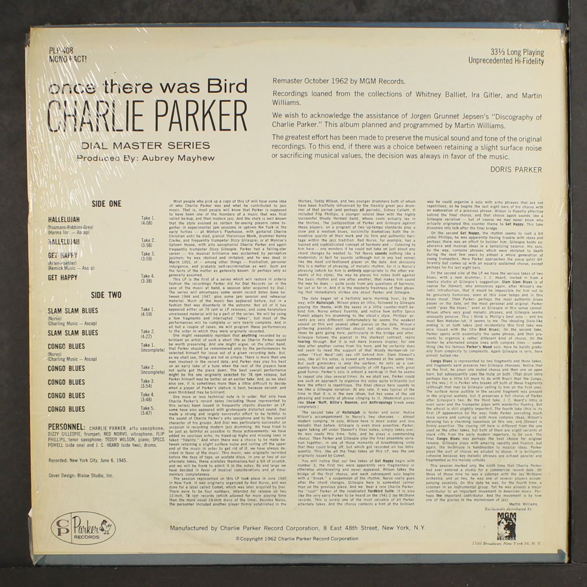 once there was bird by CHARLIE PARKER