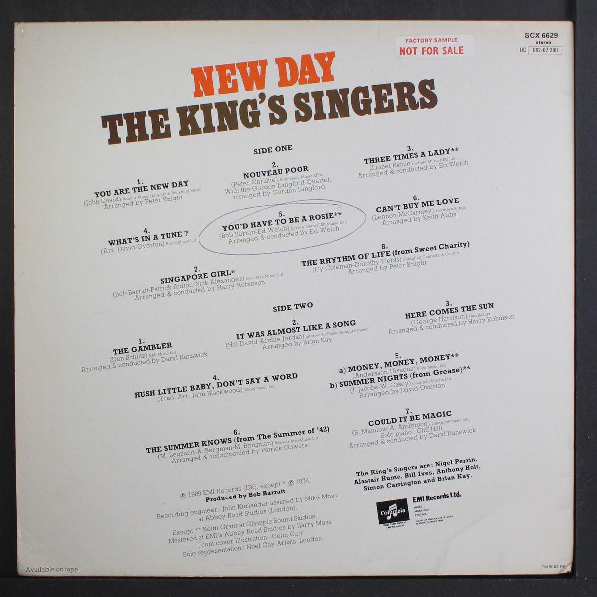 new day by KING'S SINGERS