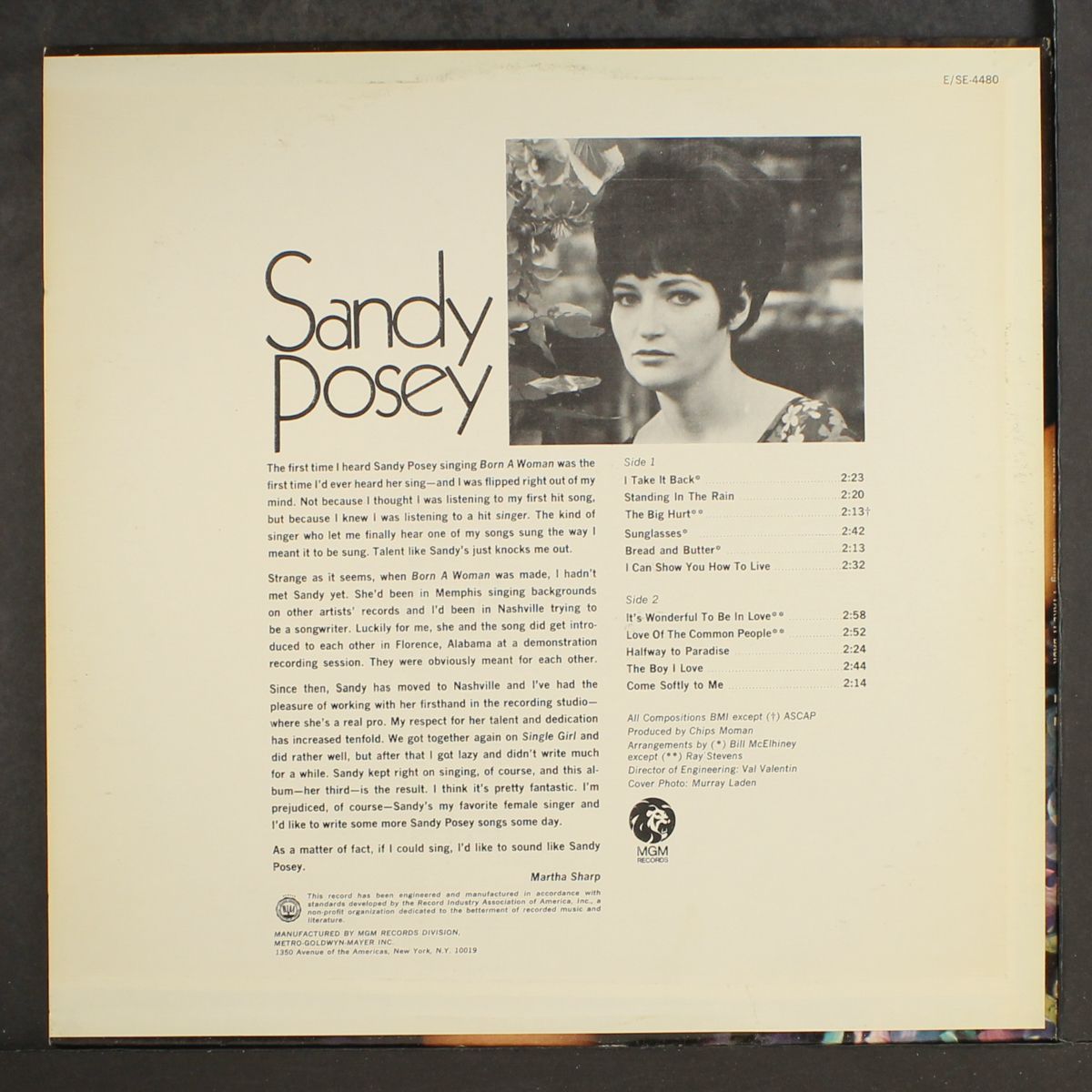 featuring 'i take it back' by SANDY POSEY