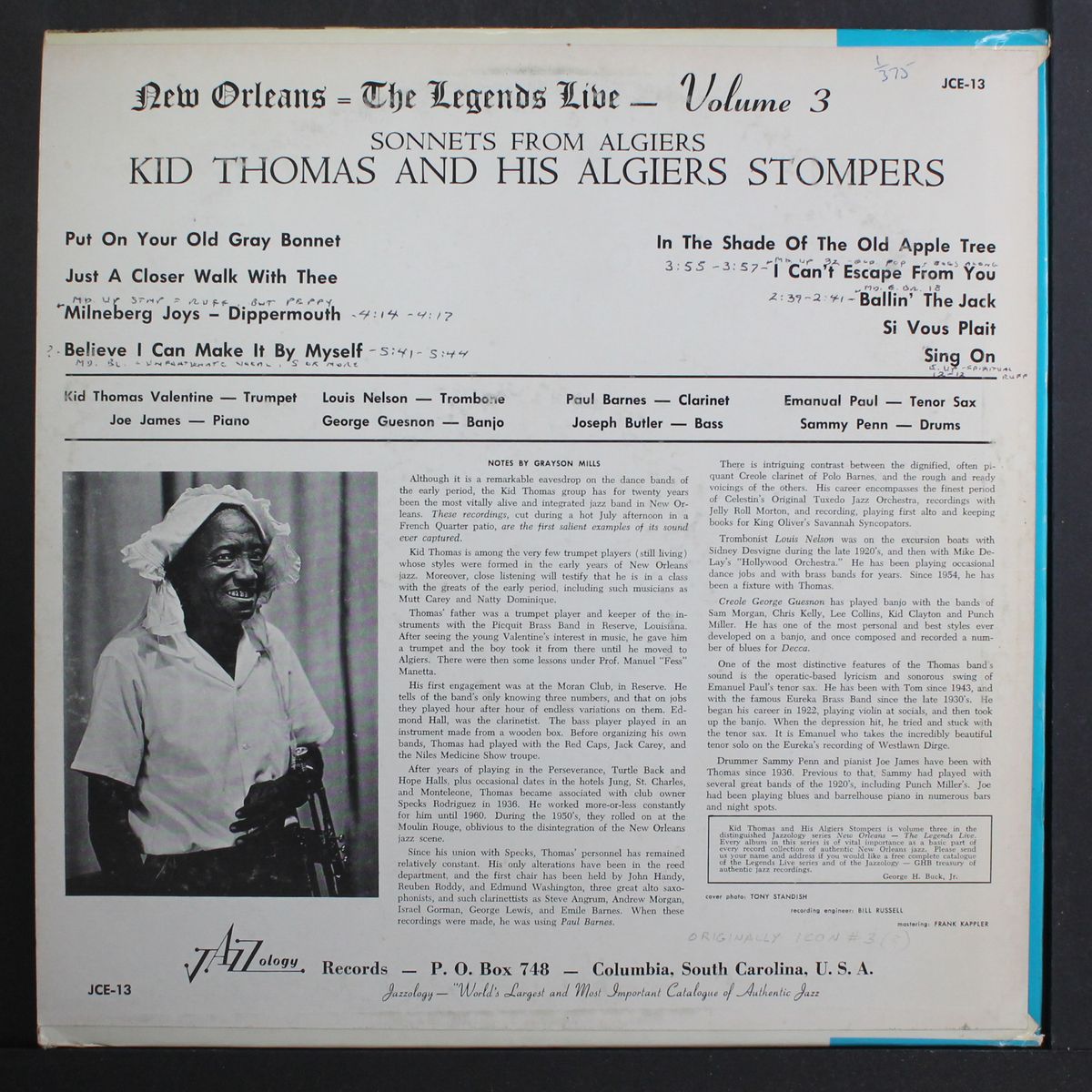 sonnets from algiers, the legends live vol. 3 by KID THOMAS