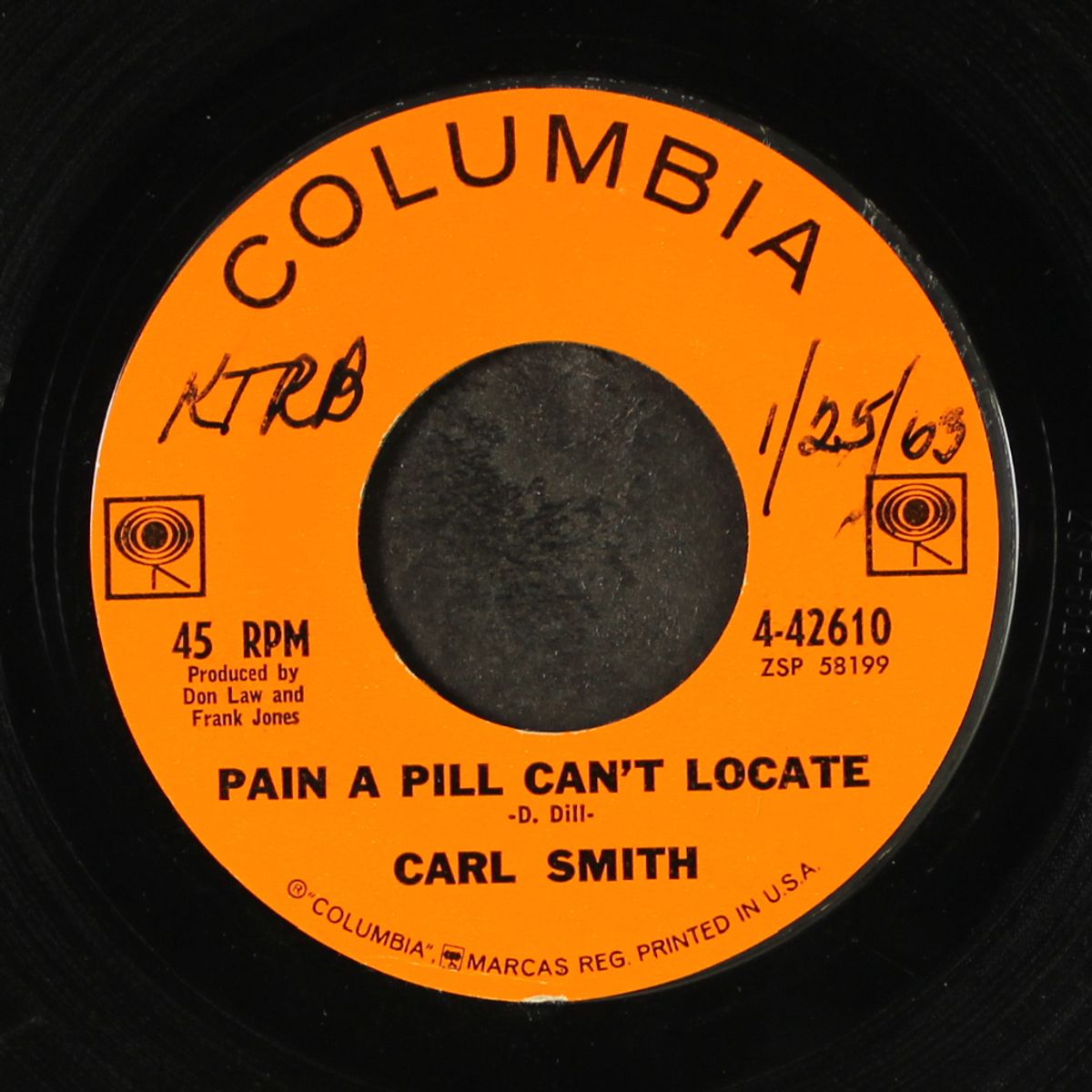 pain a pill can't locate / if i had you by CARL SMITH