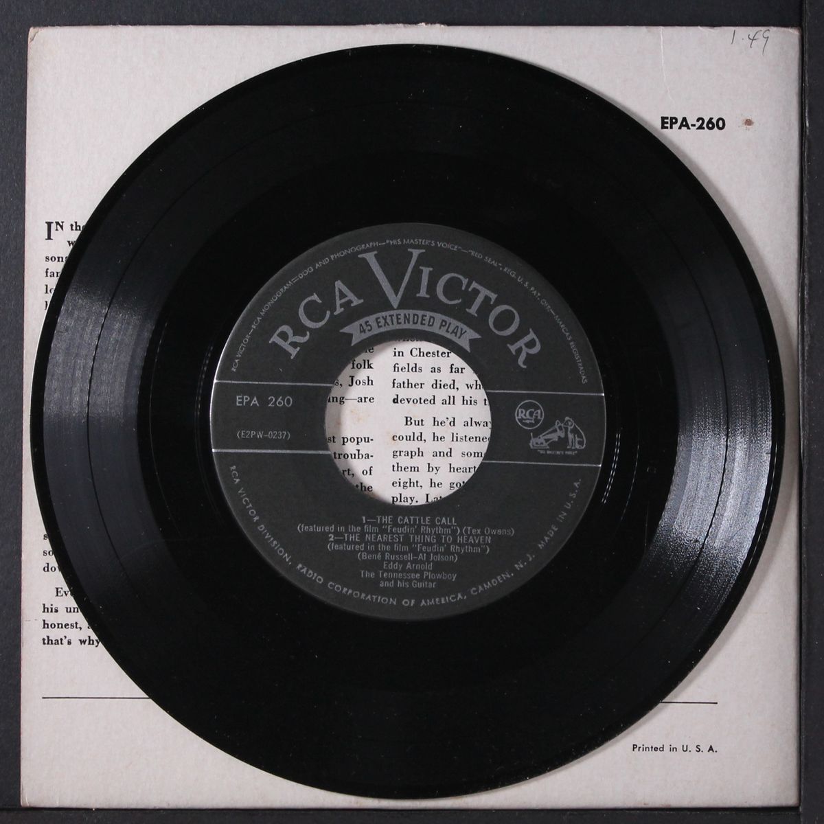 sings by EDDY ARNOLD