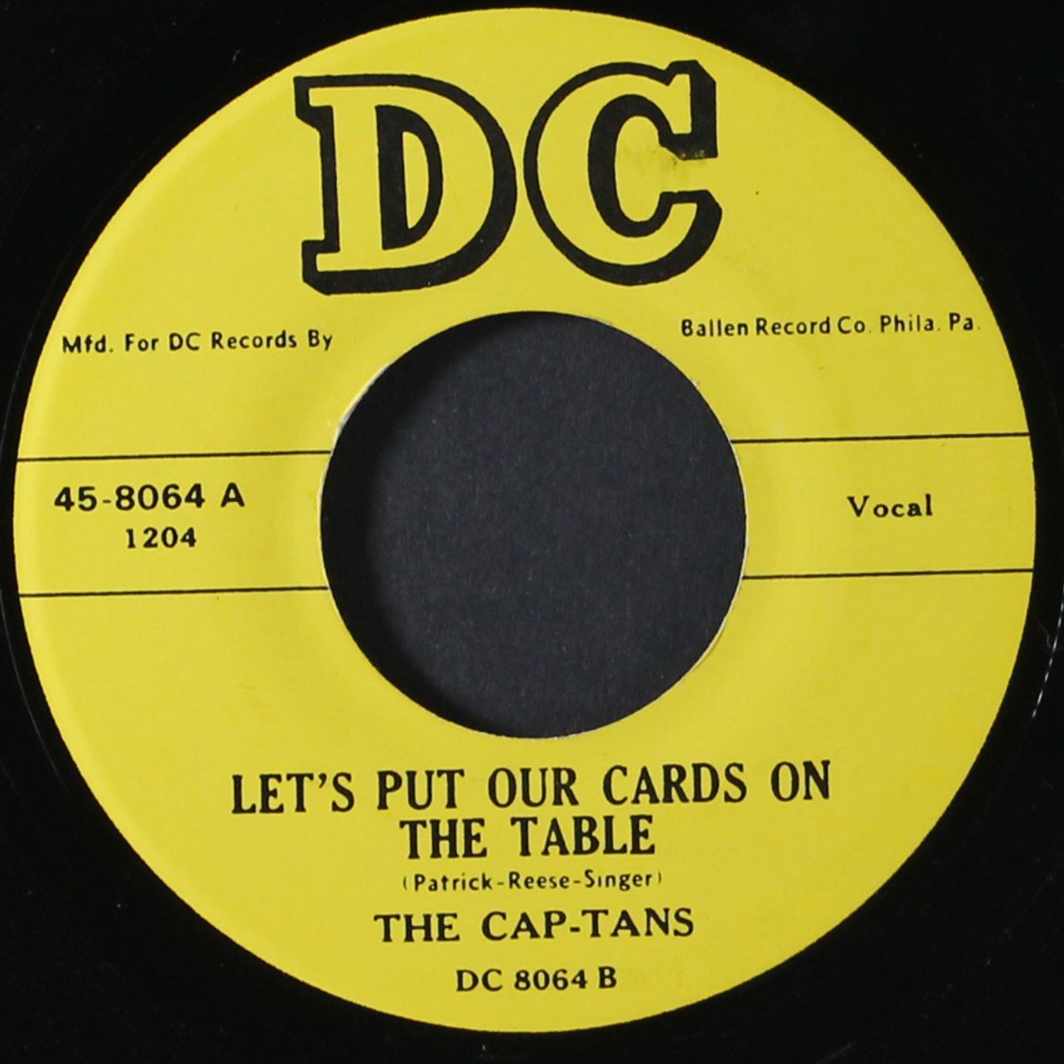 goodnight mother / let's put our cards on the table by CAP-TANS