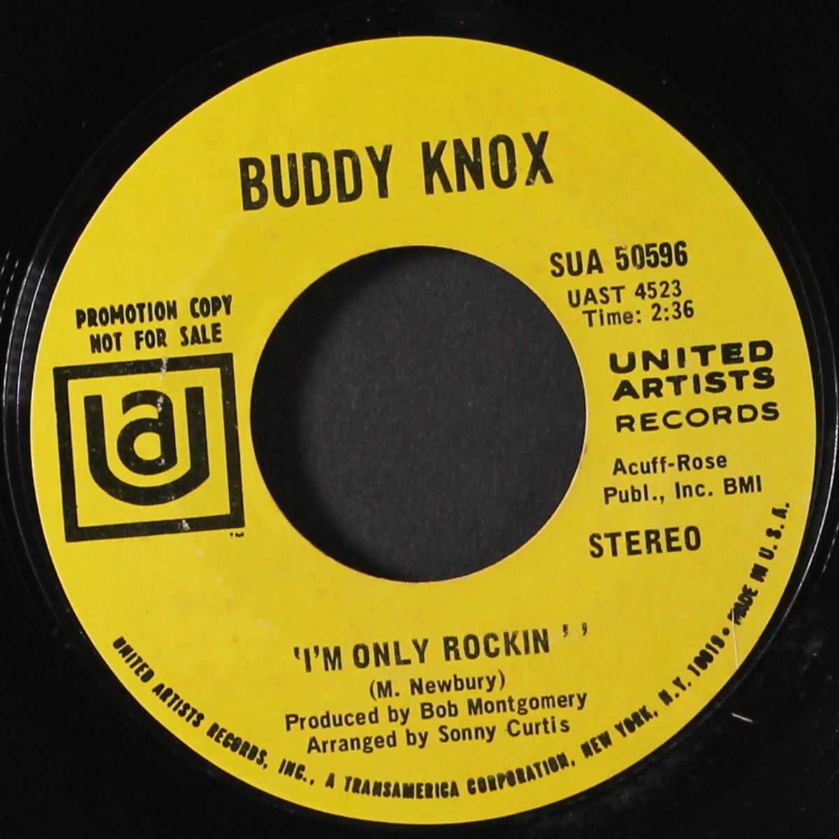salt lake city / i'm only rockin' by BUDDY KNOX