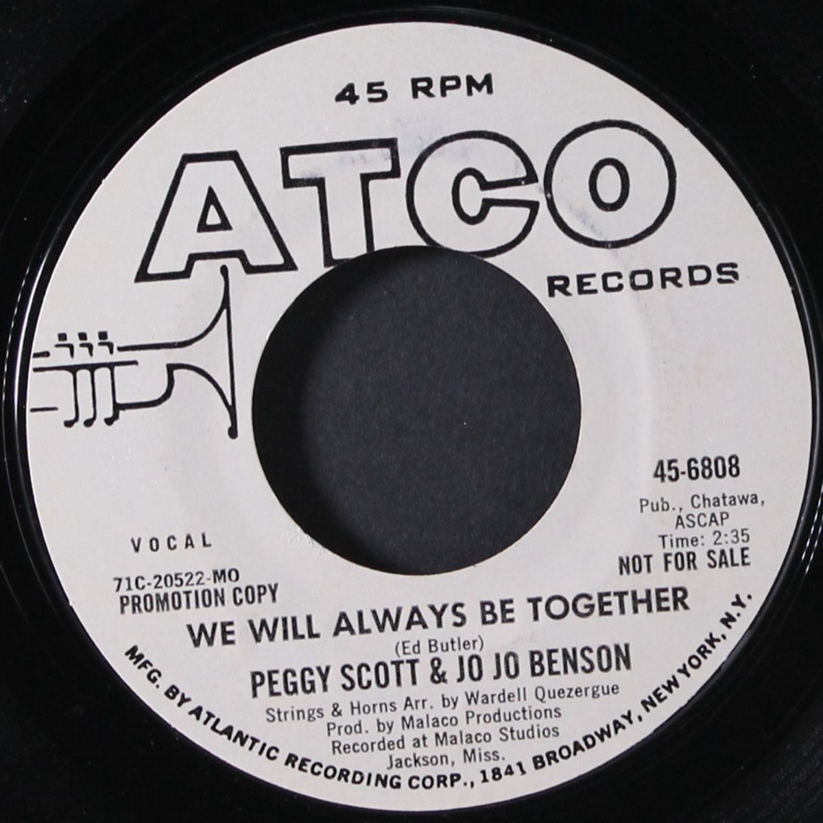 we will always be together / can't find love by PEGGY SCOTT & JO JO BENSON