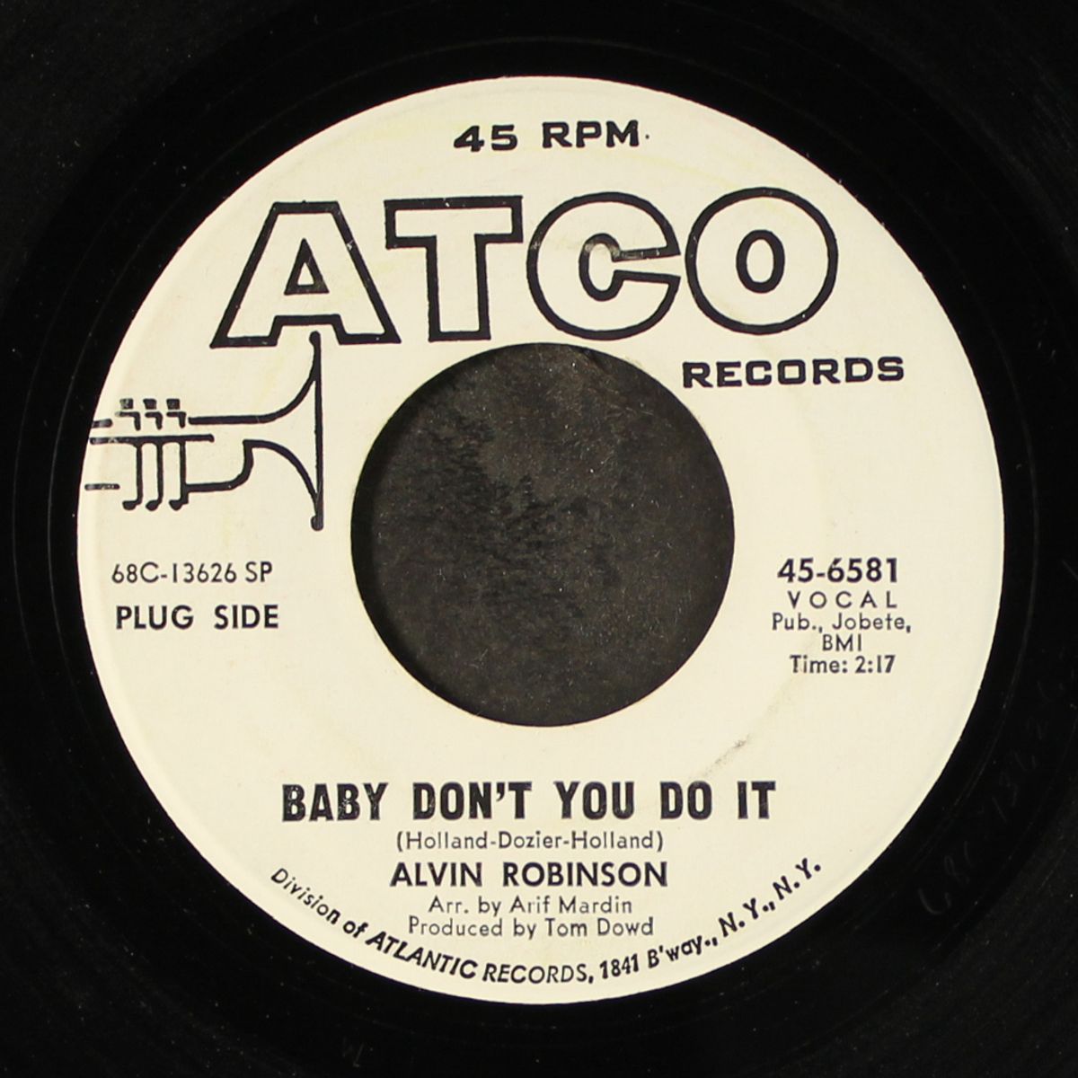 baby don't you do it / let me down easy by ALVIN ROBINSON