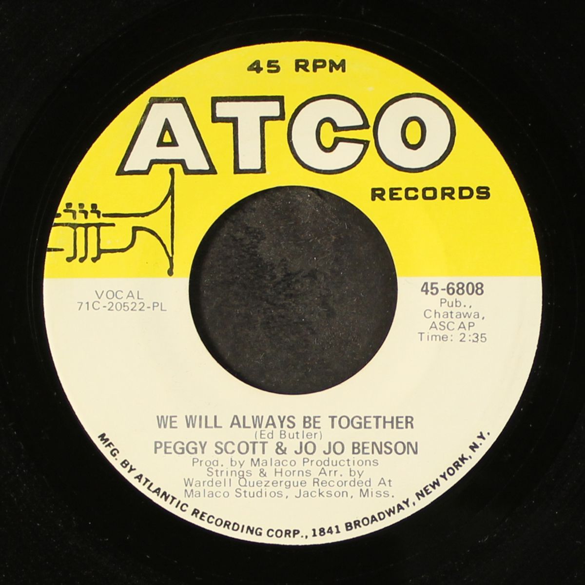 we will always be together / can't find love by PEGGY SCOTT & JO JO BENSON