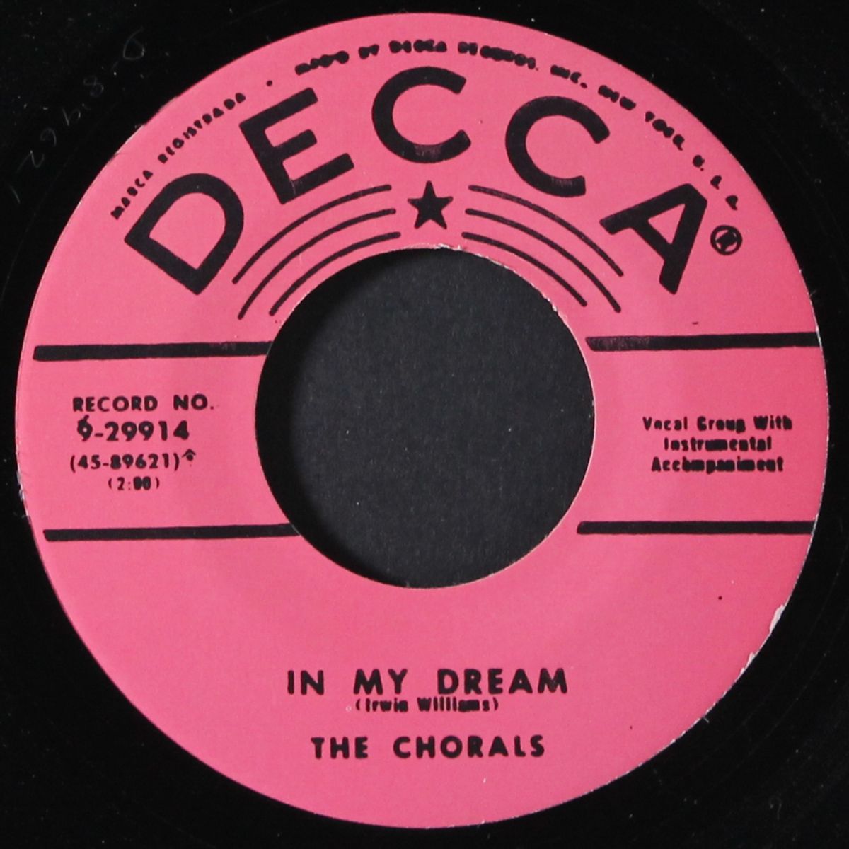 in my dream / rock and roll baby by CHORALS