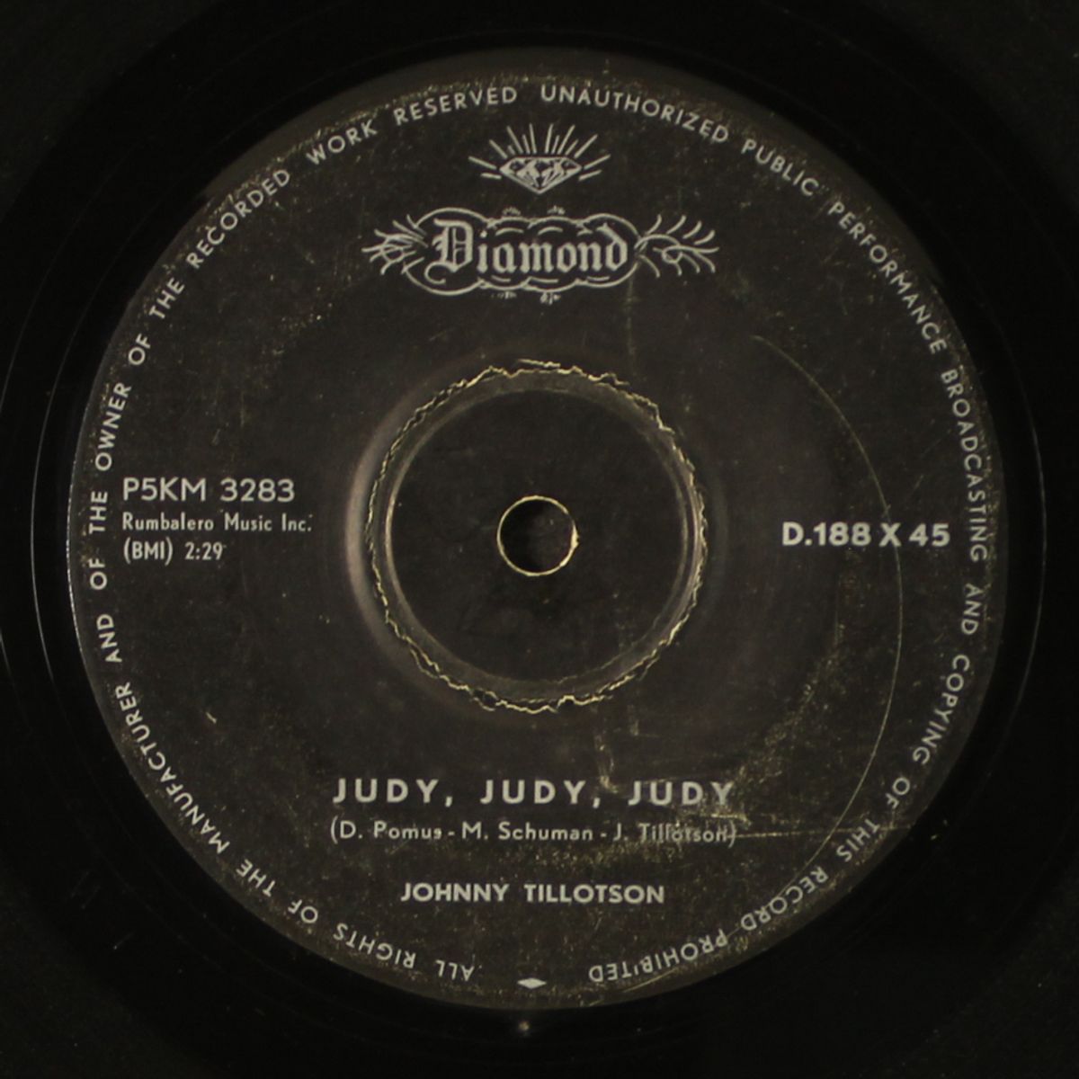 you can never stop me loving you / judy, judy, judy by JOHNNY TILLOTSON