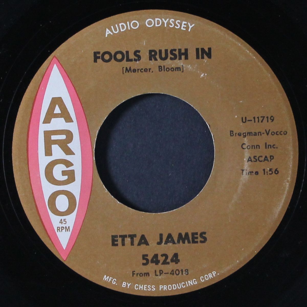 next door to the blues / fools rush in by ETTA JAMES
