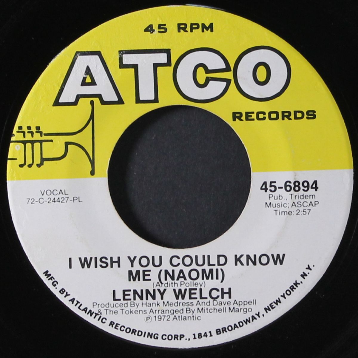 i wish you could know me / a sunday kind love by LENNY WELCH