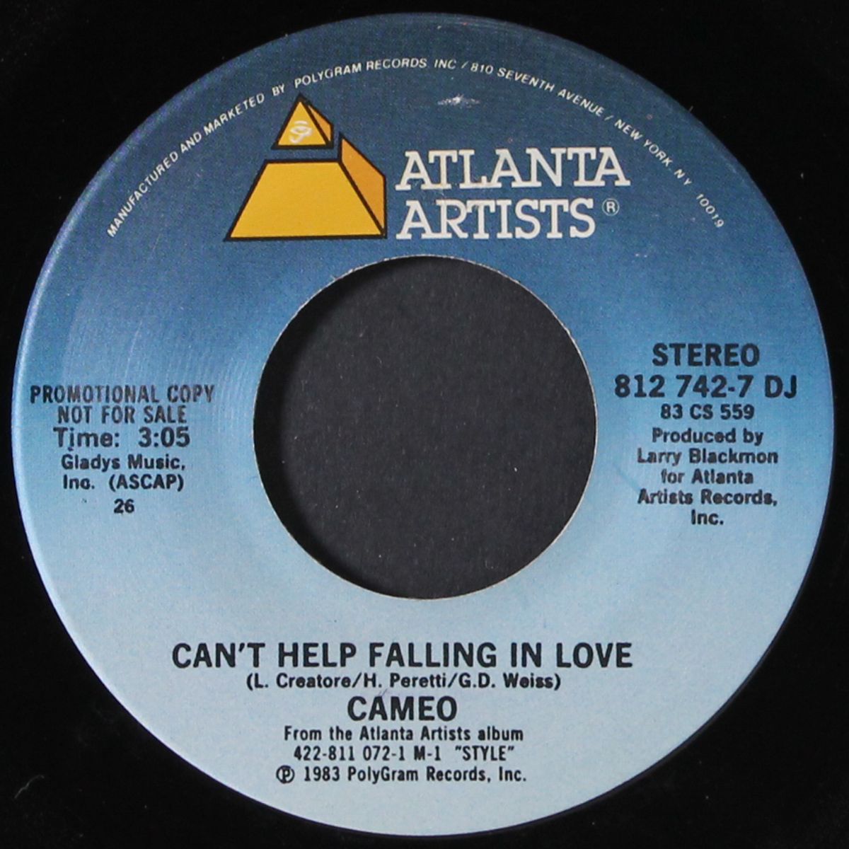 can't help falling in love / same by CAMEO