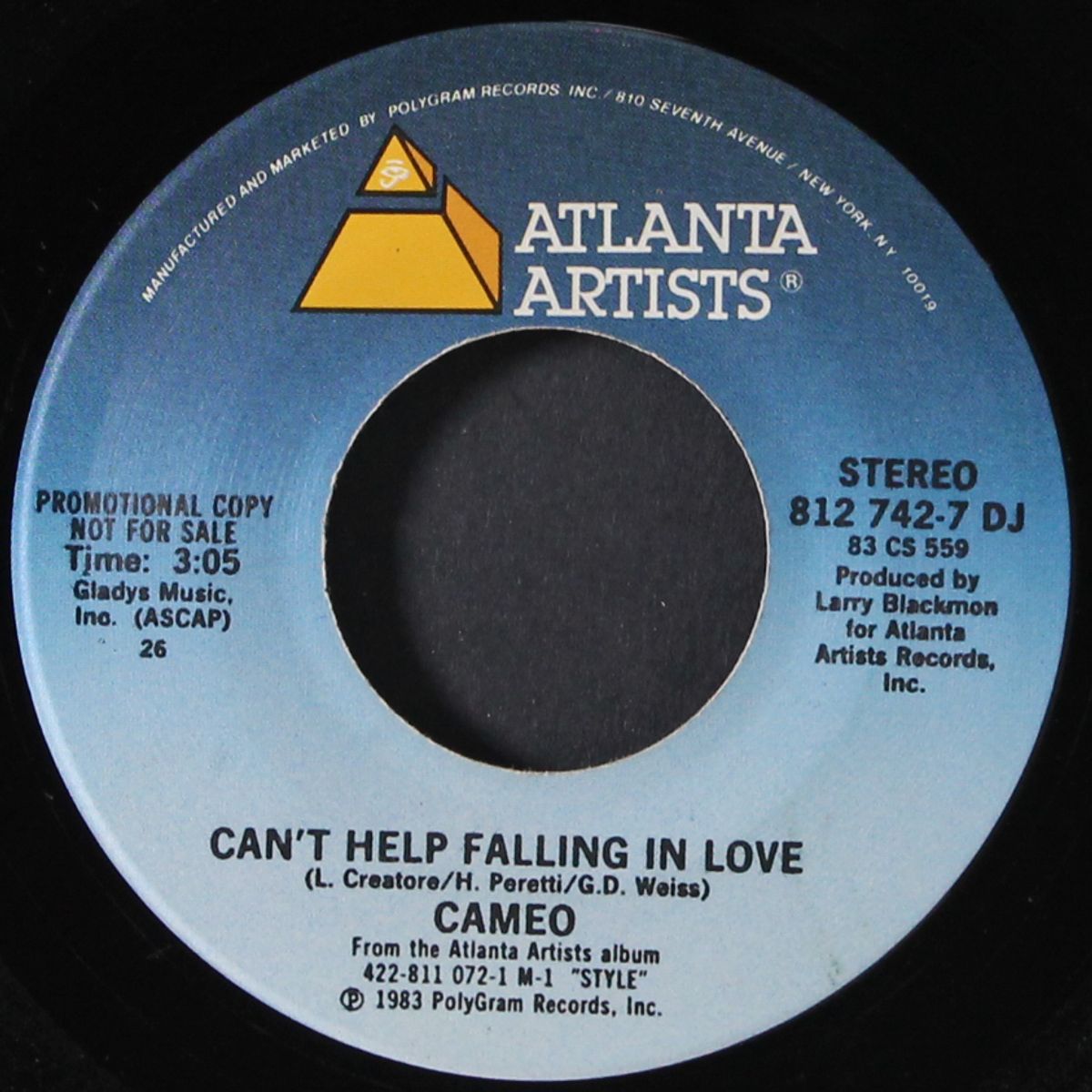 can't help falling in love / same by CAMEO