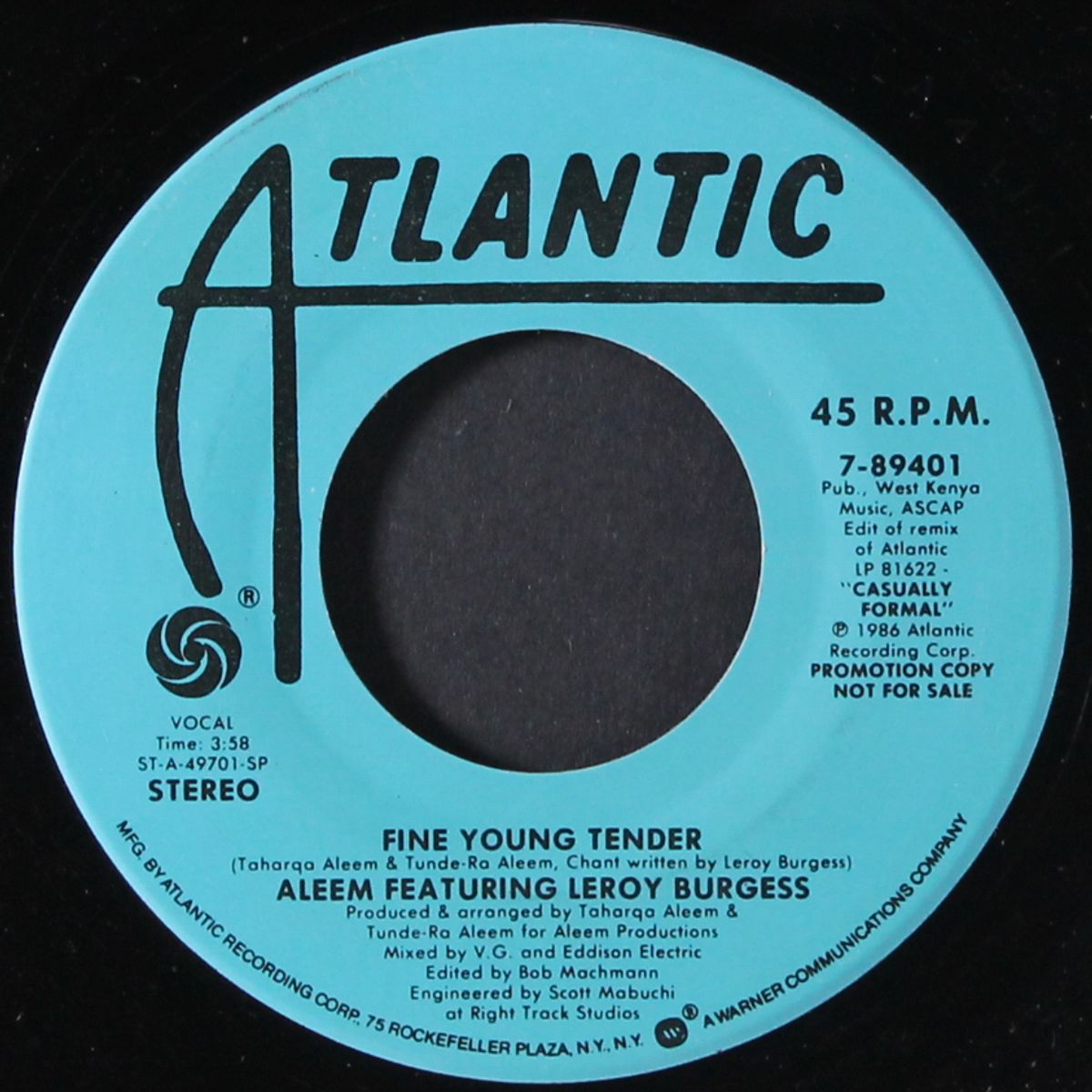 fine young tender / same by ALEEM