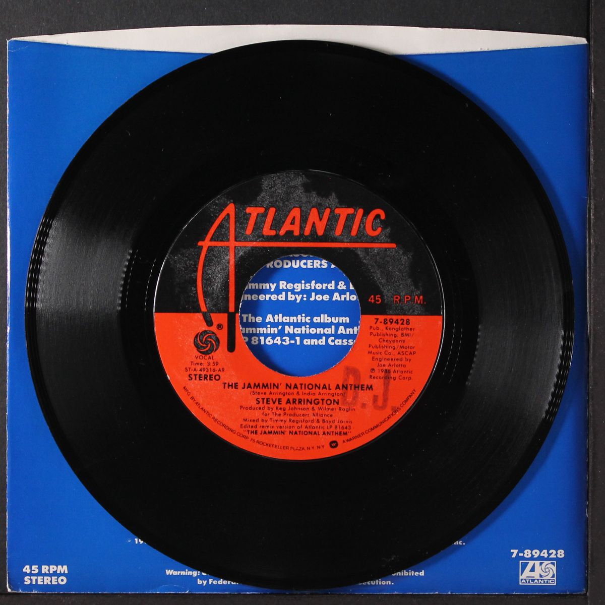 the jammin' national anthem / radical jammin' by STEVE ARRINGTON
