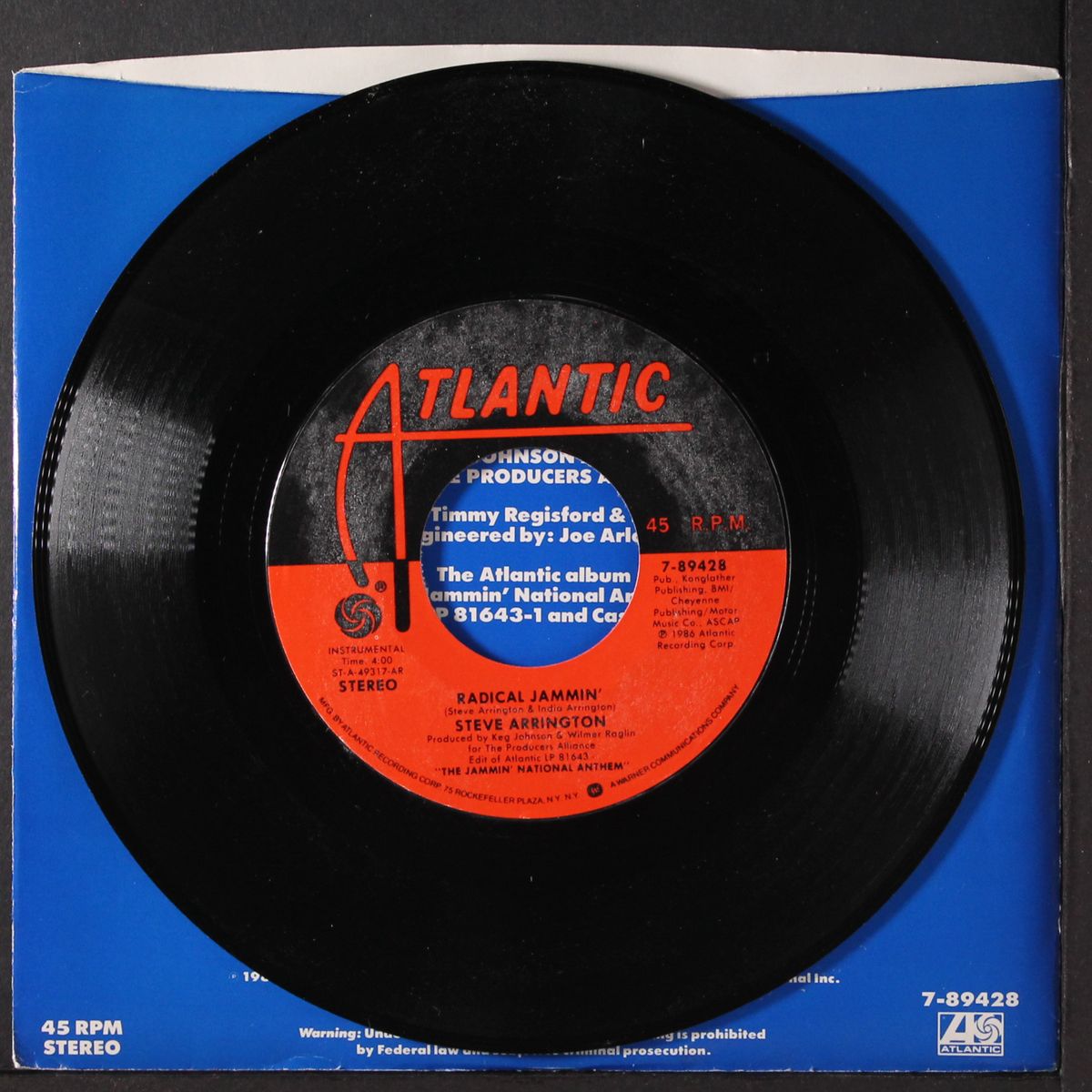 the jammin' national anthem / radical jammin' by STEVE ARRINGTON