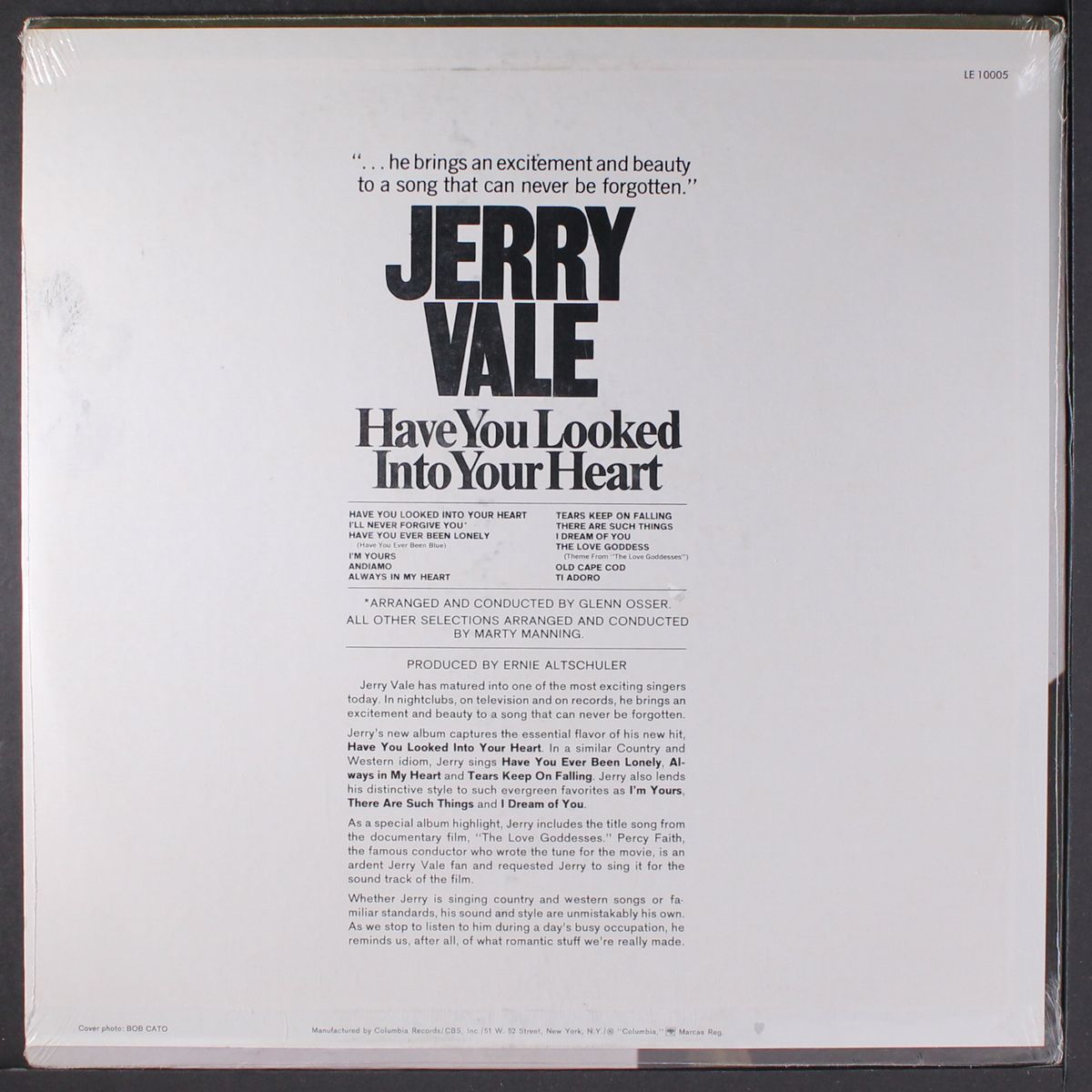 have you looked into your heart by JERRY VALE