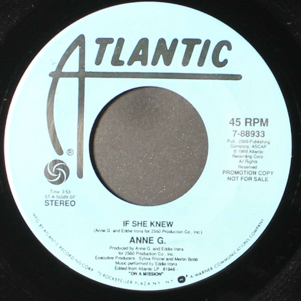 if she knew / same by ANNE G.