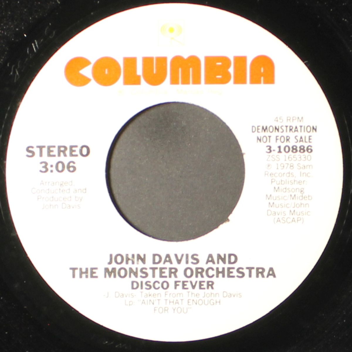 ain't that enough for you / disco fever by JOHN DAVIS & MONSTER ORCHESTRA