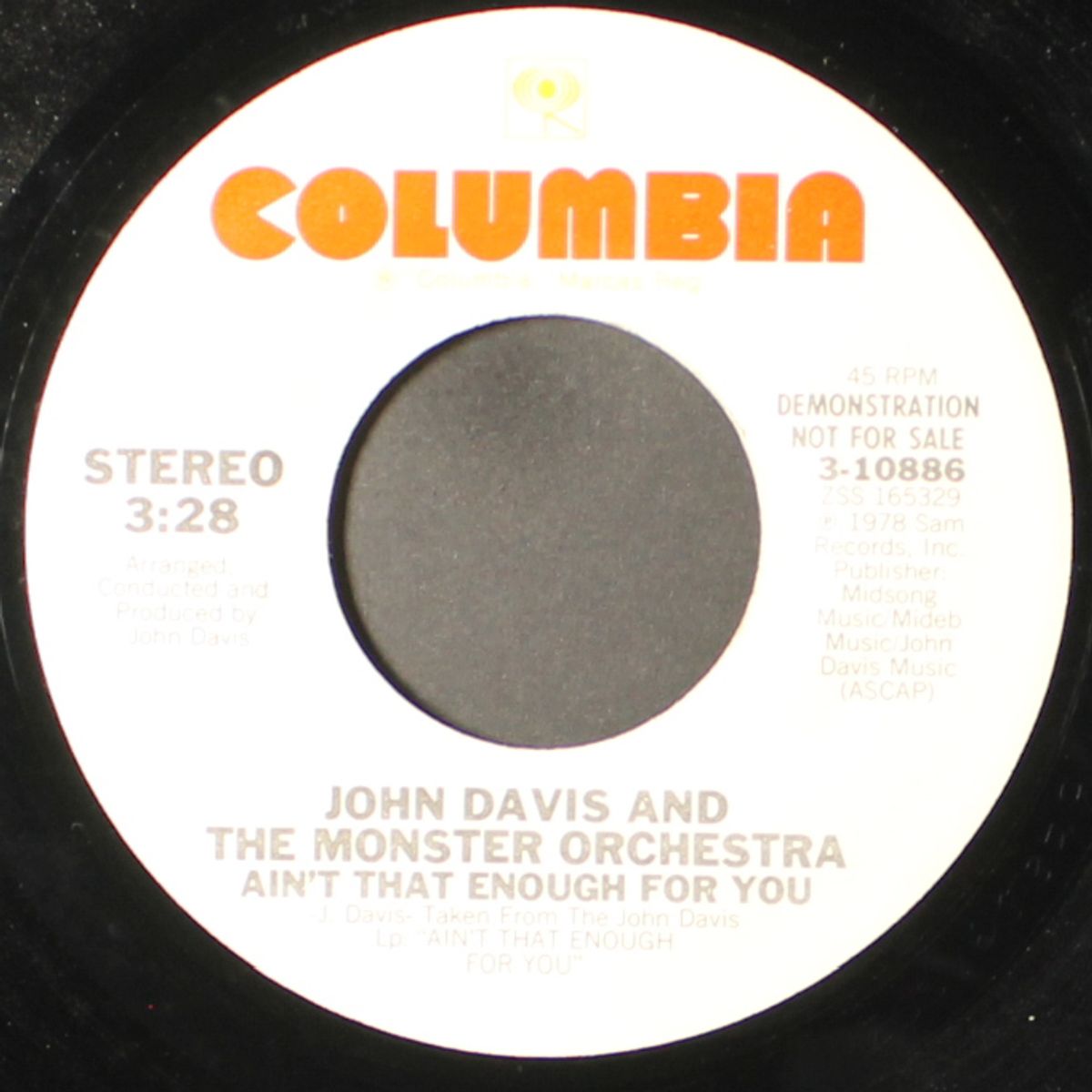 ain't that enough for you / disco fever by JOHN DAVIS & MONSTER ORCHESTRA