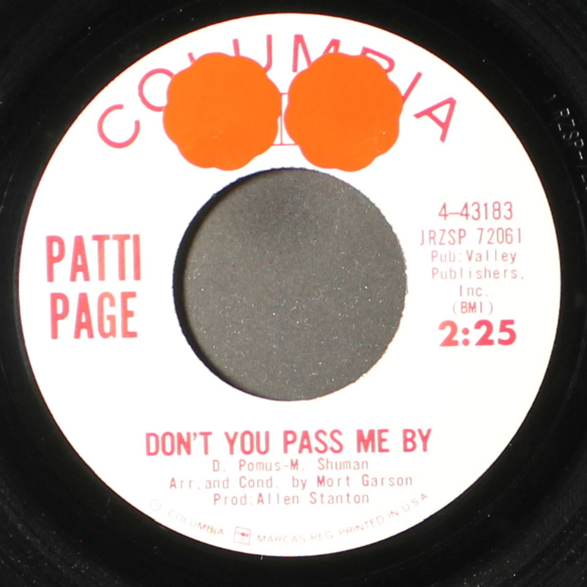 days of the waltz / don't you pass me by by PATTI PAGE