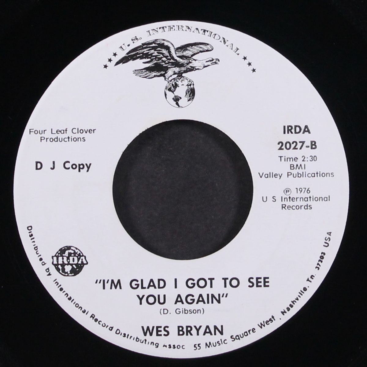 one summer night / i'm glad i got to see you again by WES BRYAN