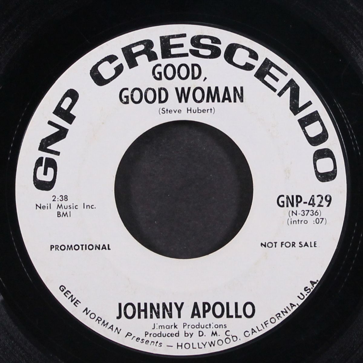 i don't need no doctor / good good woman by JOHNNY APOLLO