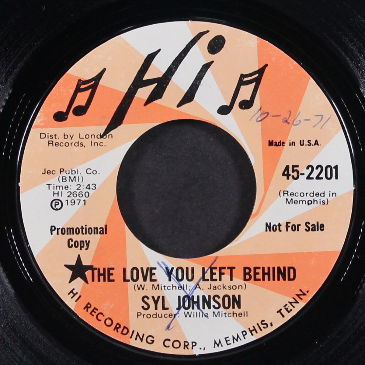 the love you left behind / anyone but you by SYL JOHNSON