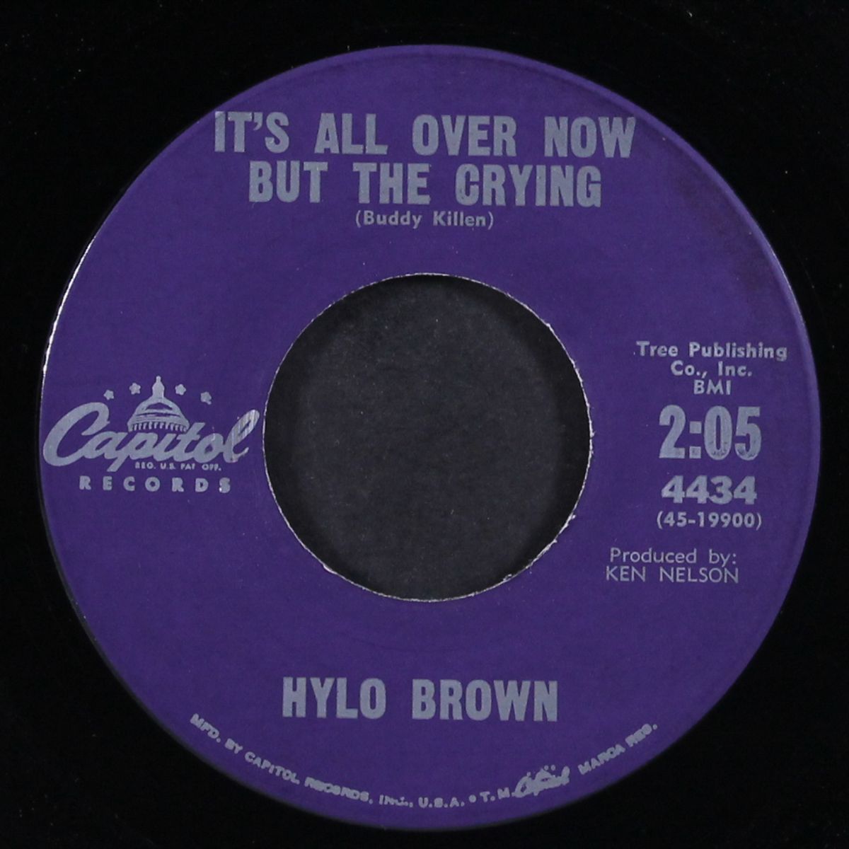 it's all over now but the crying / how could you forget so soon by HYLO BROWN