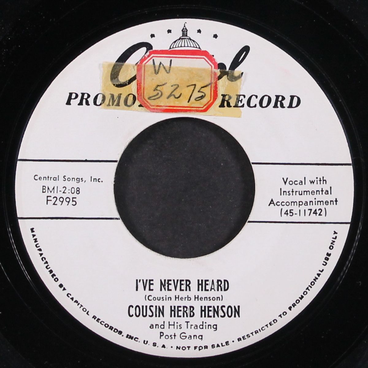 i've never heard by COUSIN HERB HENSON
