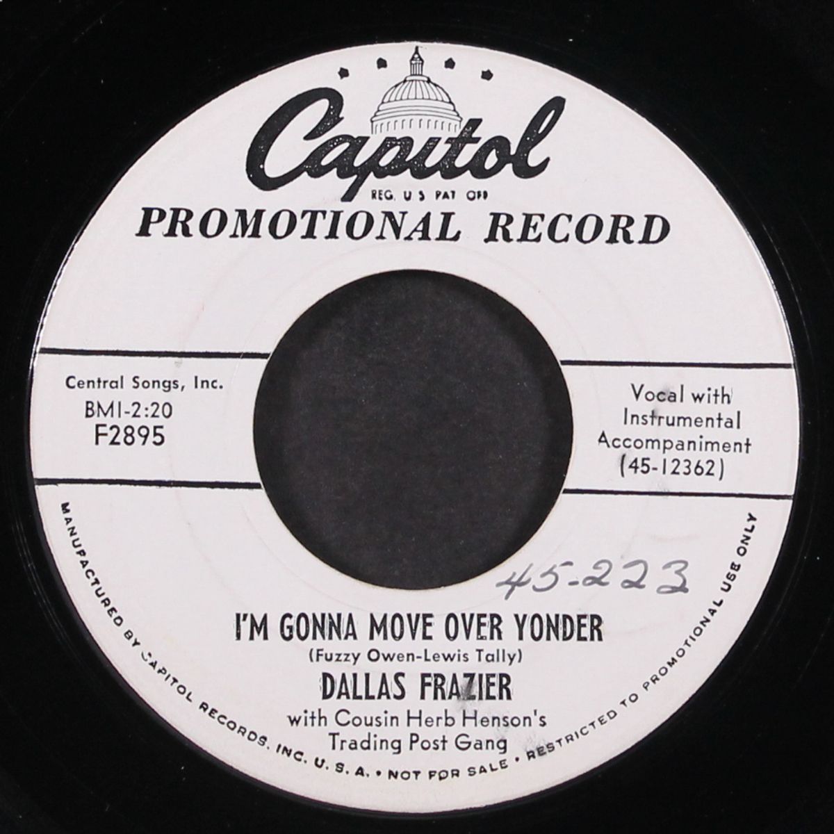 love life at fourteen / i'm gonna move over yonder by DALLAS FRAZIER