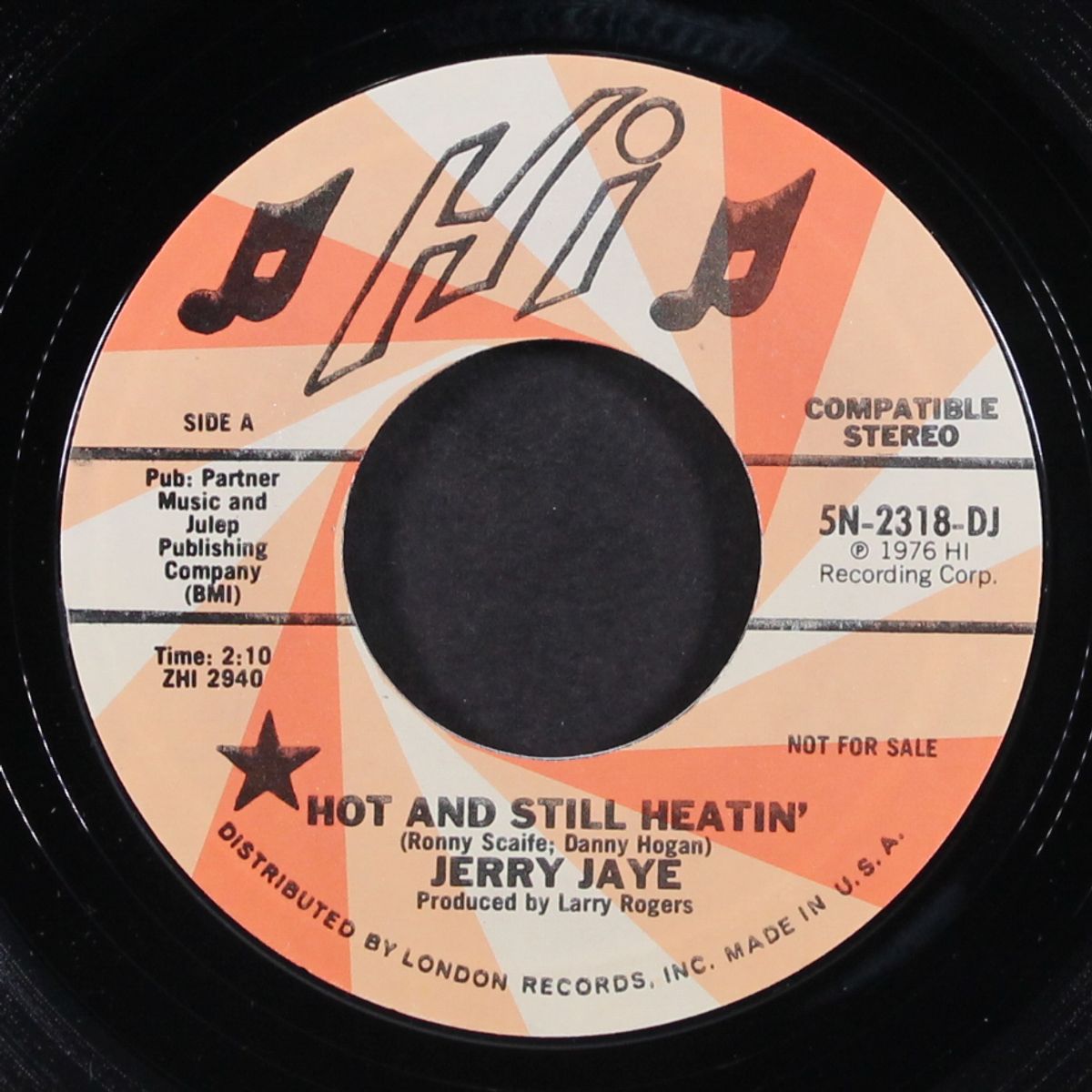 hot and and still heatin' / crazy by JERRY JAYE