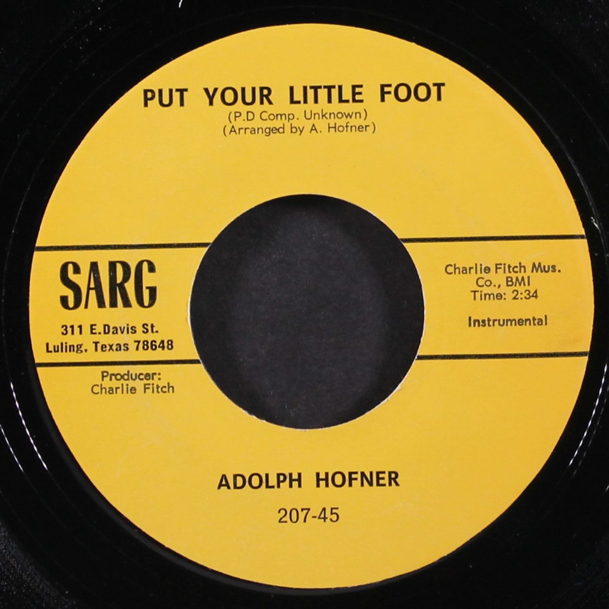milk cow blues / put your little foot by ADOLPH HOFNER