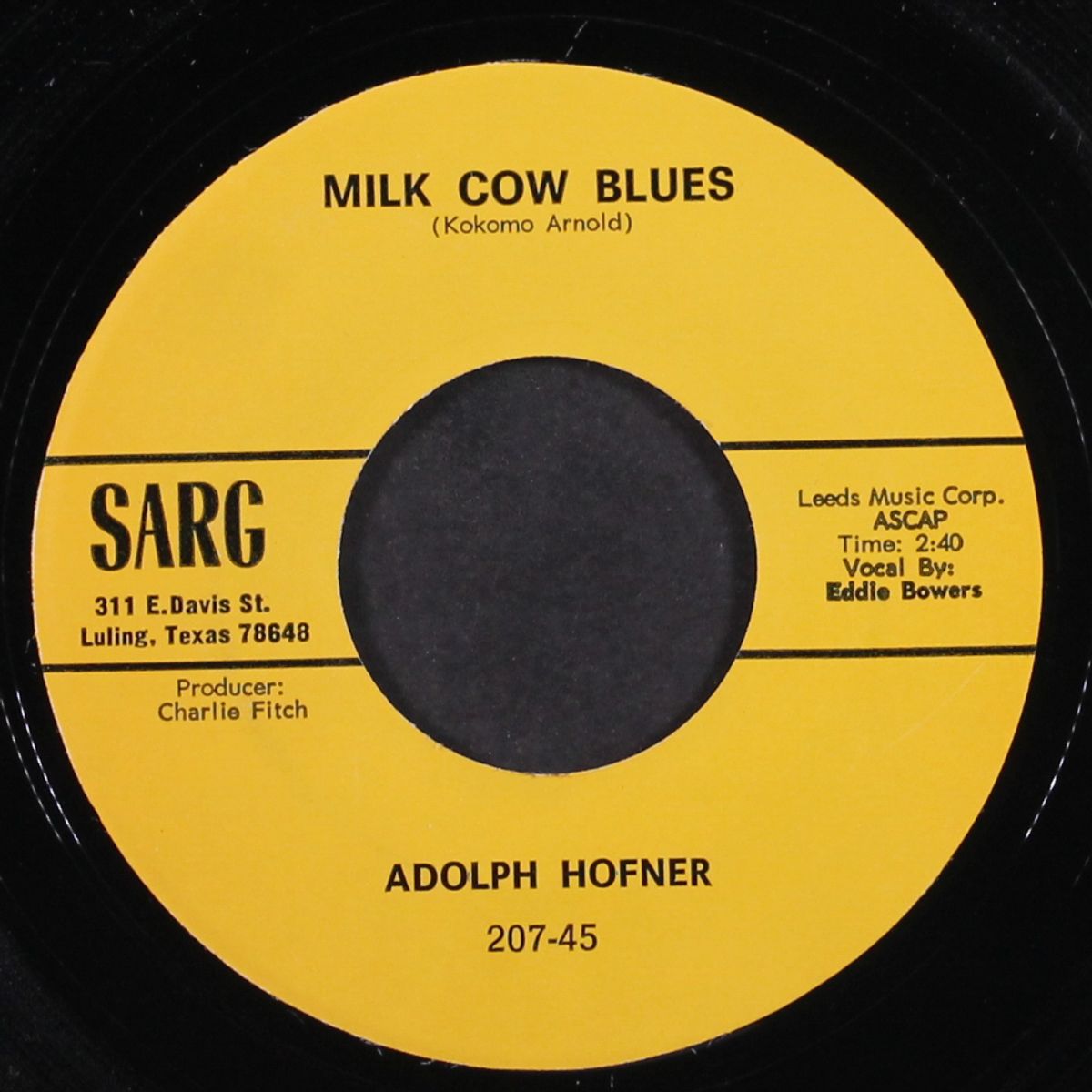 milk cow blues / put your little foot by ADOLPH HOFNER