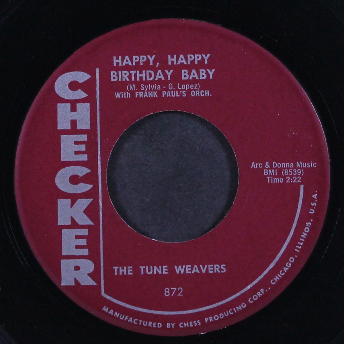 happy, happy birthday baby / yo yo walk by TUNE WEAVERS / PAUL GAYTEN