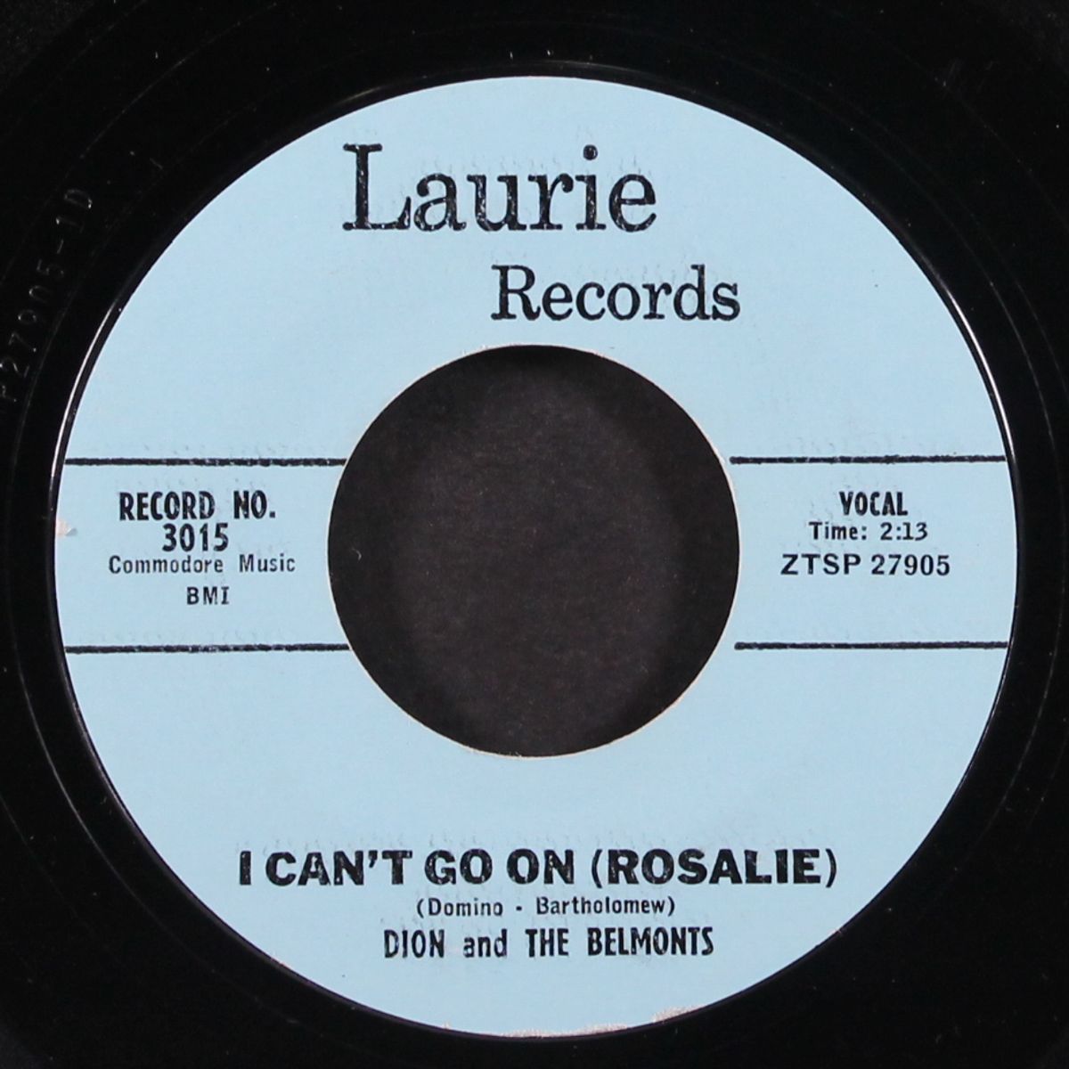 no one knows / i can't go on by DION & BELMONTS