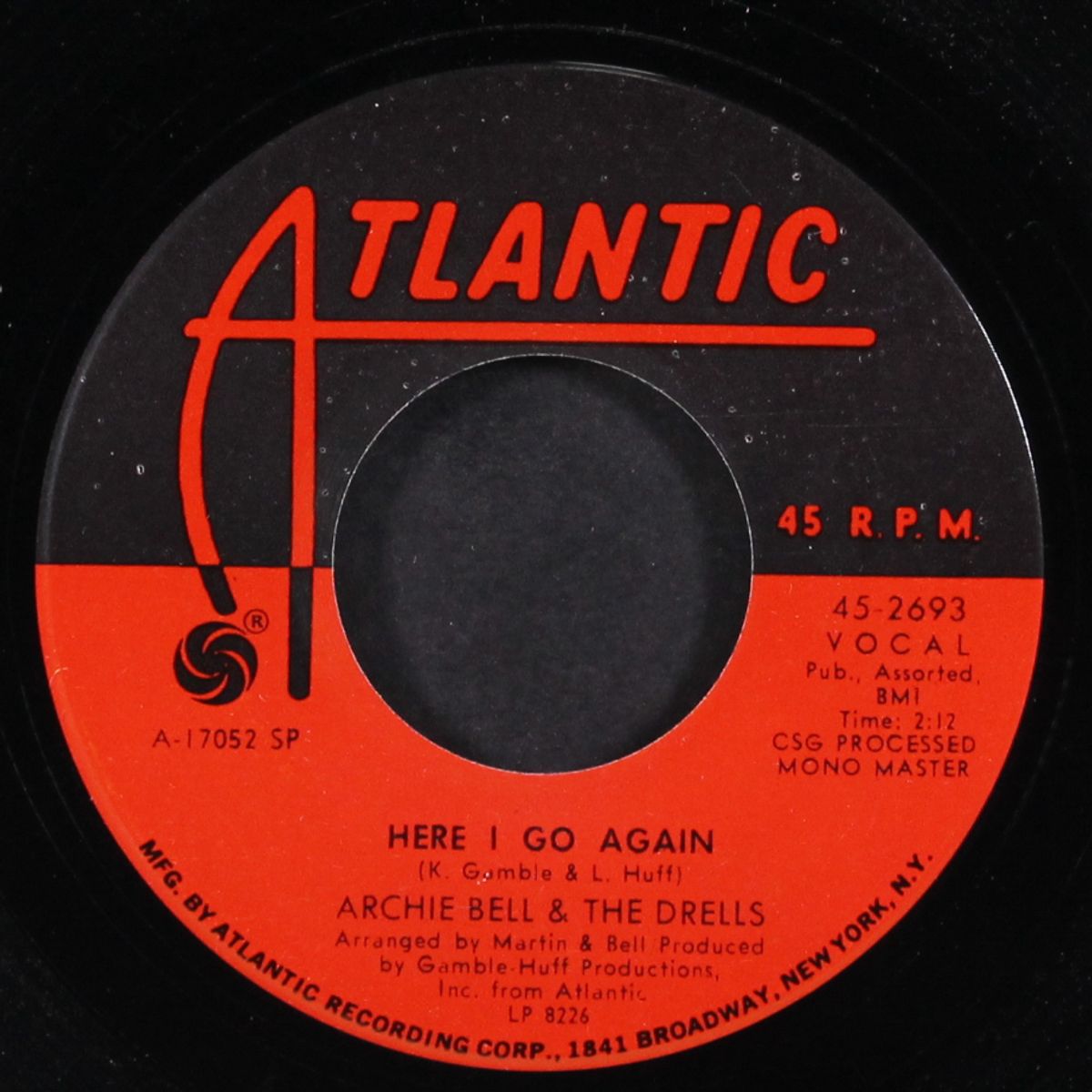 here i go again / a world without music by ARCHIE BELL & DRELLS
