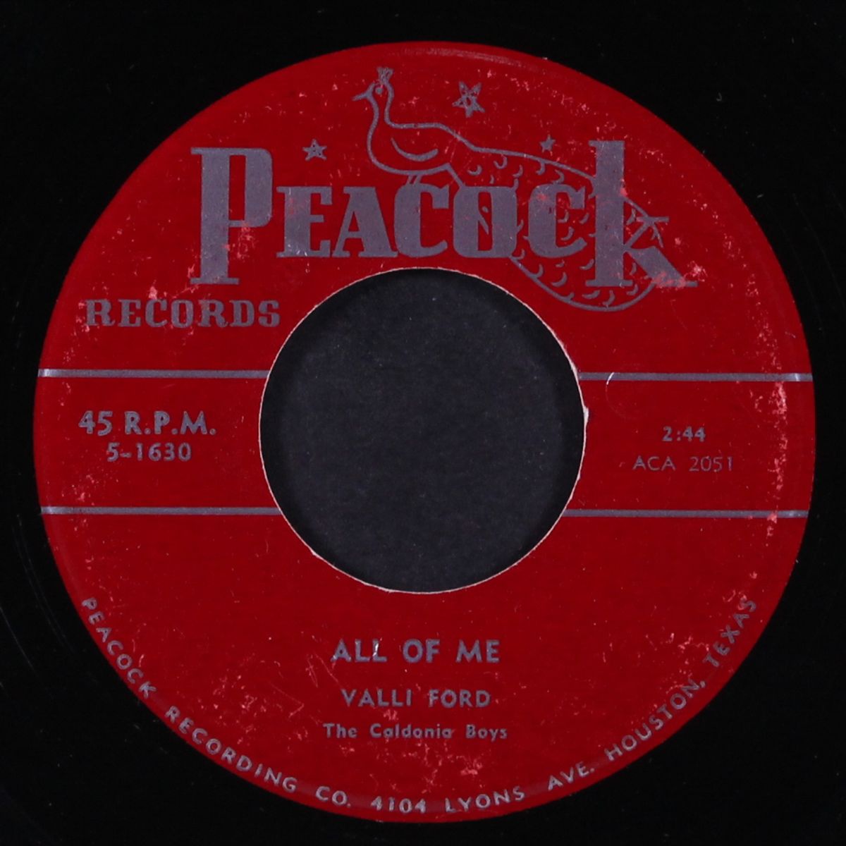 he's my kind of man / all of me by VALLI FORD