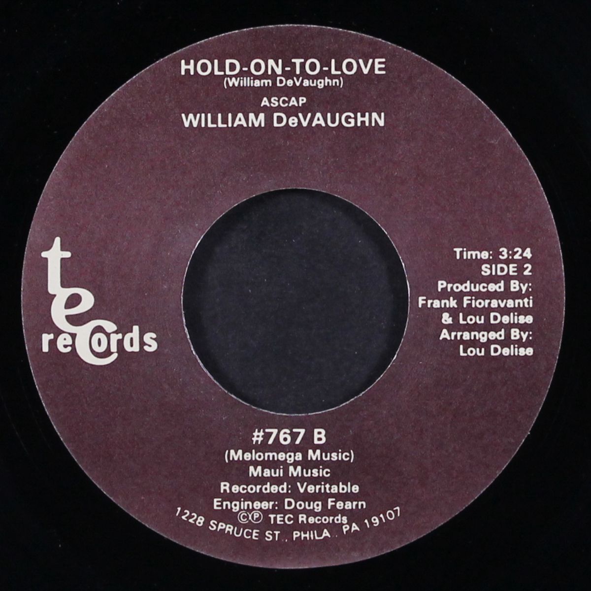 figures can't calculate / hold-on-to-love by WILLIAM DEVAUGHN