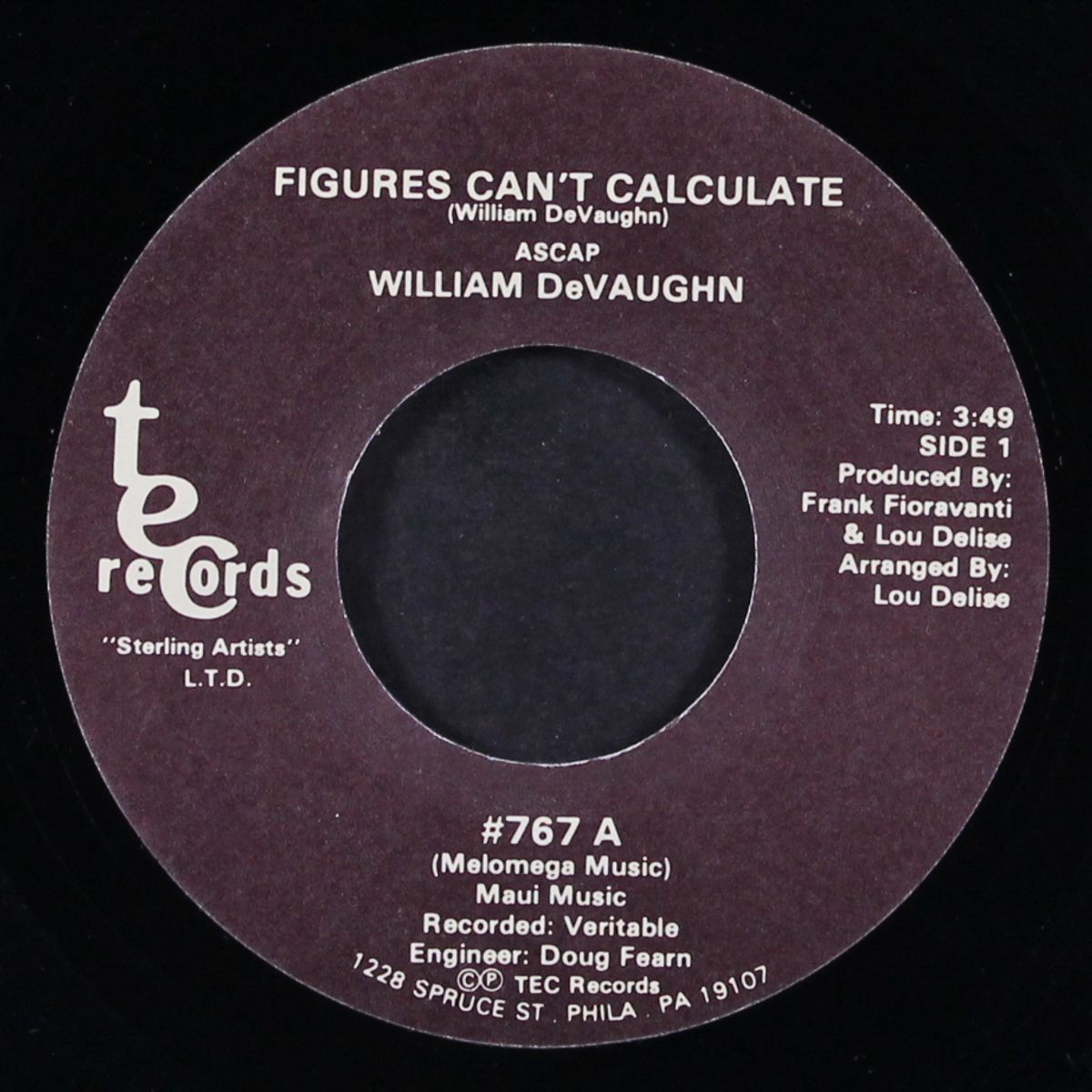 figures can't calculate / hold-on-to-love by WILLIAM DEVAUGHN
