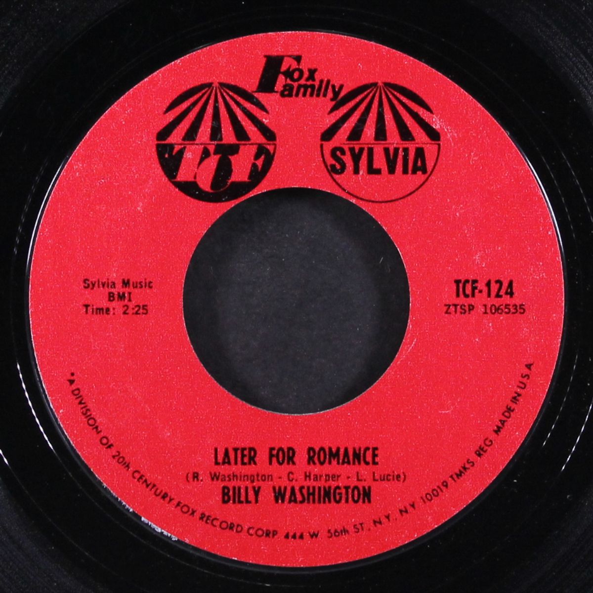 later for romance / i wanna come in by BILLY WASHINGTON