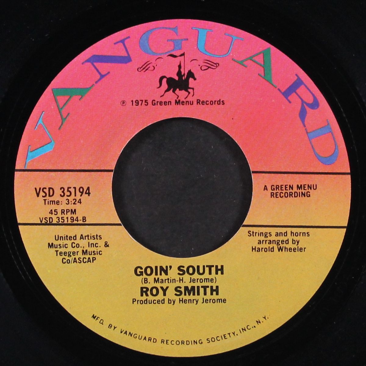 for the love of her / goin' south by ROY SMITH