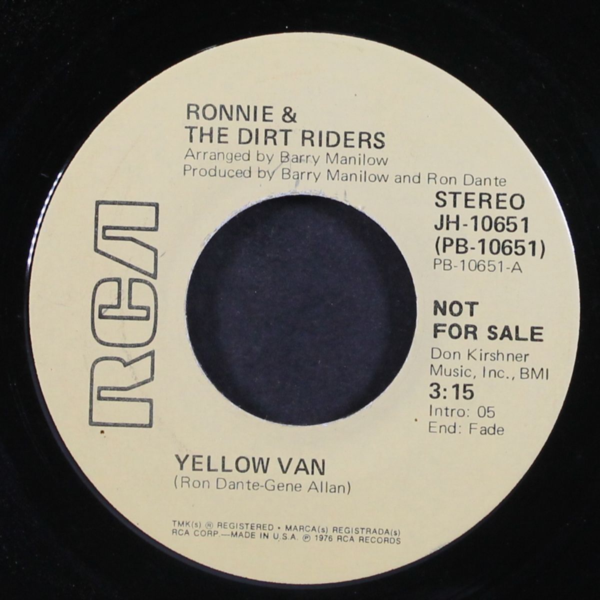 yellow van / mono by RONNIE & DIRT RIDERS