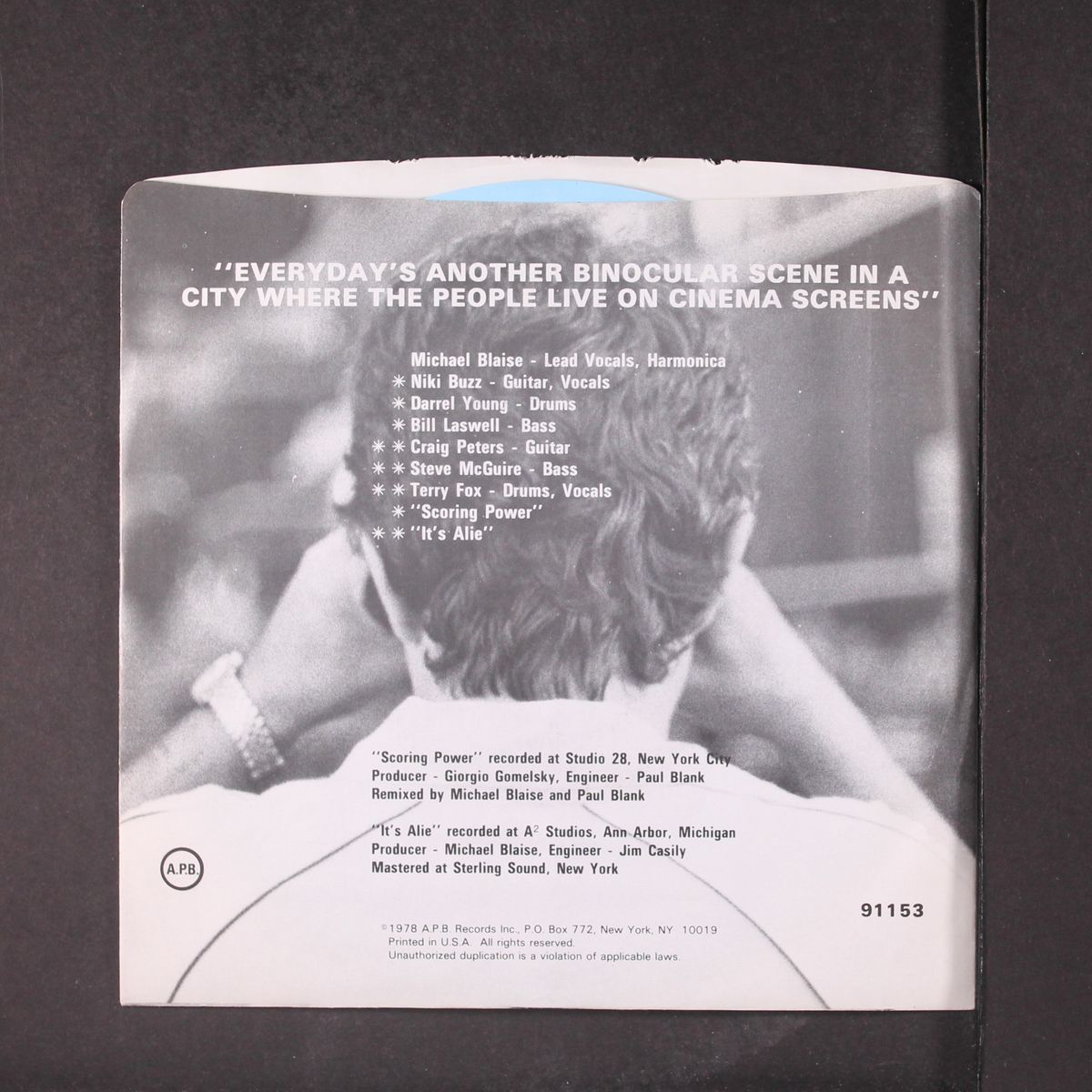 scoring power / it's a lie by MICHAEL BLAISE & CHEATER