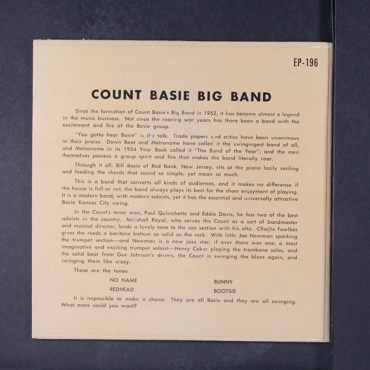 count basie big band by COUNT BASIE BIG BAND