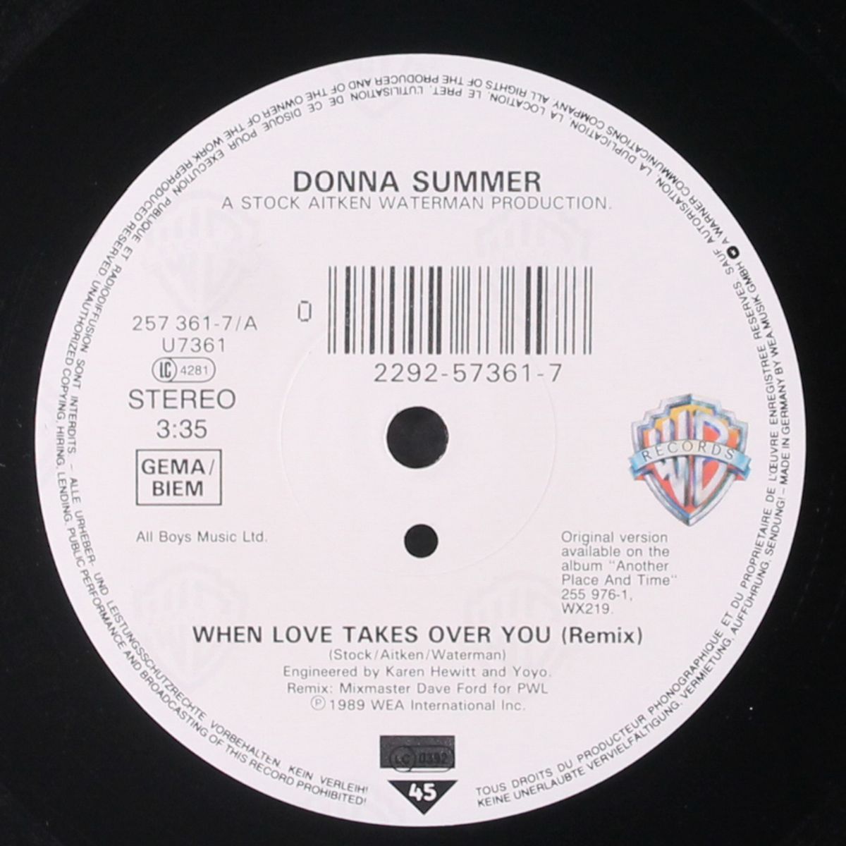 when love takes over you by DONNA SUMMER