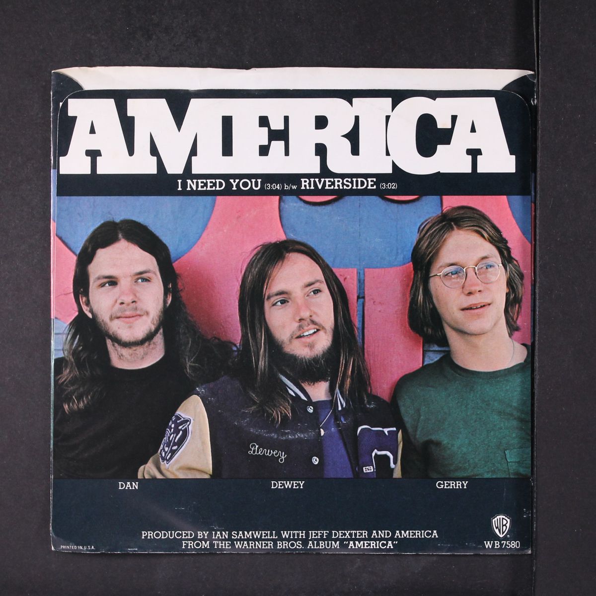 i need you / riverside by AMERICA