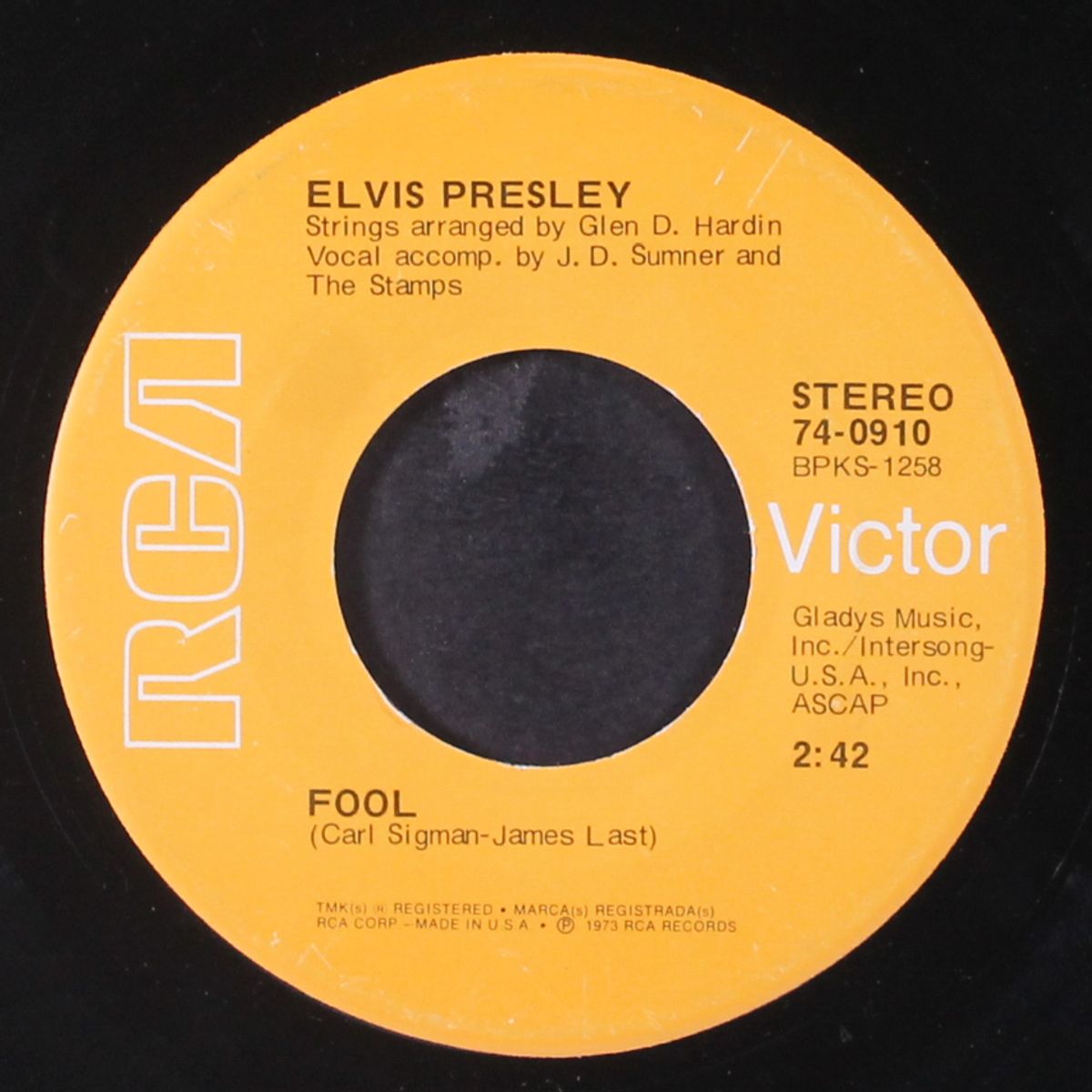 fool by ELVIS PRESLEY
