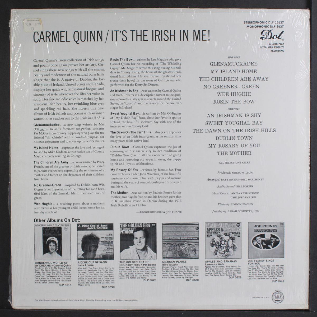 it's the irish in me by CARMEL QUINN